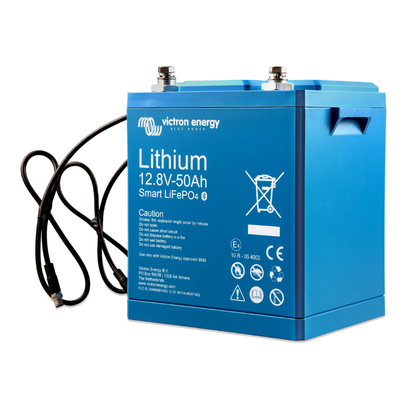 Victron Lithium-Iron-Phosphate (LiFePO4 or LFP) Smart Battery, 12.8V/50Ah