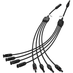 BougeRV Y Branch Parallel Connectors Extra Long 4 to 1 Solar Cable Accessories BougeRV