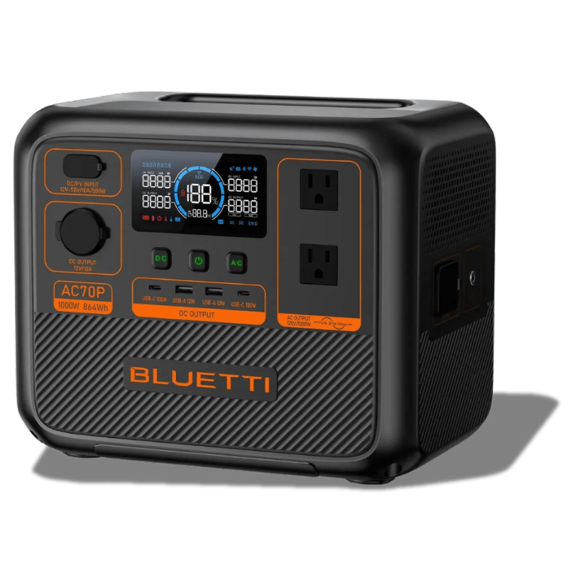 BLUETTI AC70P Portable Power Station Solar Generators Bluetti