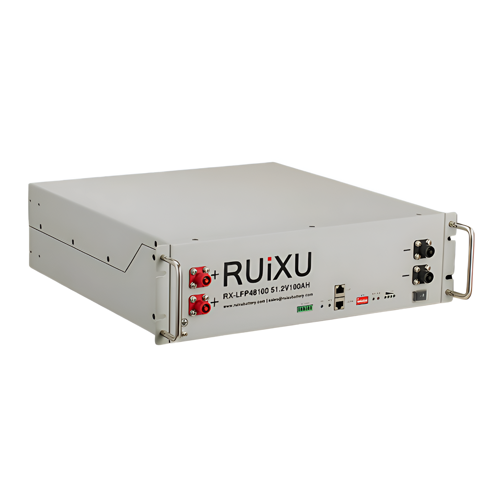 RUiXU 51.2V 100Ah (5.12kWh) Server Rack-Mounted 3U Battery [RX-LFP48100] | 10-Year Warranty Server Rack Batteries Ruixu