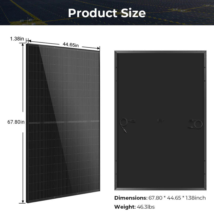 Sungold Power 440W Mono Black N-Type Solar Panel Full Pallet (31 Panels) UL61730 CEC LISTED