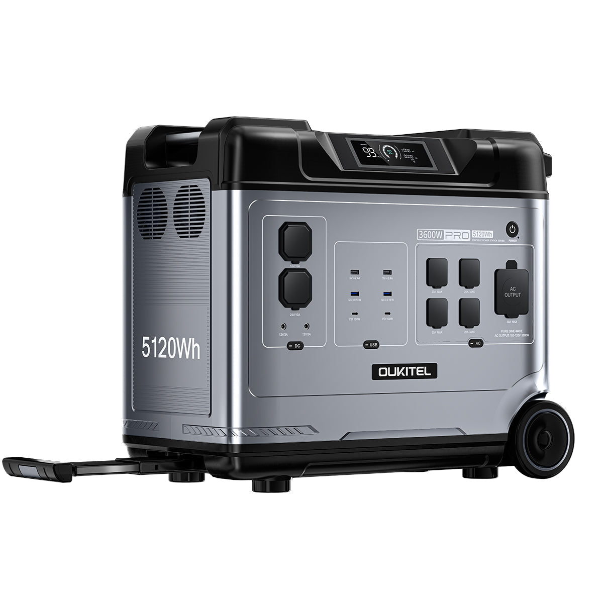 OUKITEL P5000 Pro Portable Power Station 5120Wh/3600W