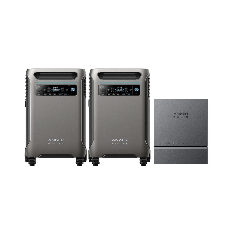 Anker SOLIX F3800 | Smart Home Power Kit (With a Free Anker SOLIX F3800 Protective Cover Bag) Solar Generator Kits Anker 2 × F3800 + Smart Home Panel (12kW | 7.68kWh)