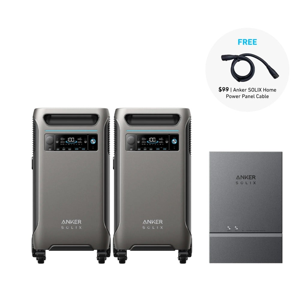 2 x Anker SOLIX F3800 + Smart Home Power Kit + Cable