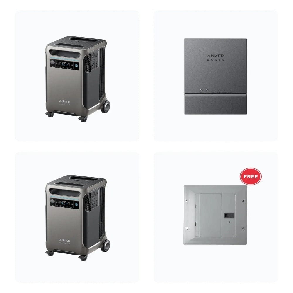 Anker SOLIX F3800 | Smart Home Power Kit (With a Free Anker SOLIX F3800 Protective Cover Bag) Solar Generator Kits Anker