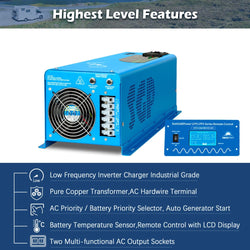 Sungold Power 6000W DC 24V Split Phase Pure Sine Wave Inverter With Charger Off-Grid Inverters SunGoldPower
