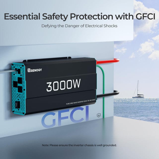 Renogy 3000W 12V Pure Sine Wave Inverter Inverters Renogy