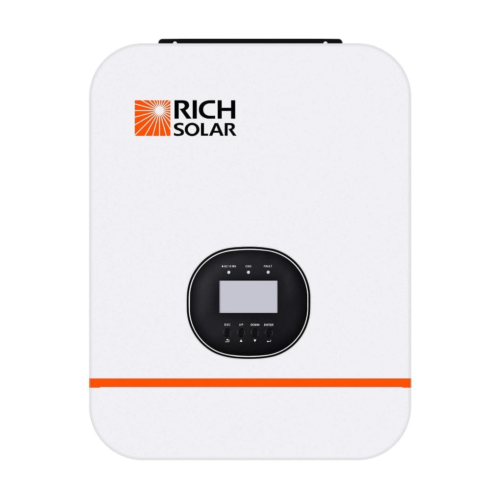 RICH SOLAR NOVA 3K | 3000 Watt (3kW) 48 Volt Off-Grid Hybrid Solar Inverter | Premium 3000W 48V Hybrid Inverter for RVs, Cabins, Tiny Homes, Off-Grid | Top Rated Hybrid Inverters RICH SOLAR