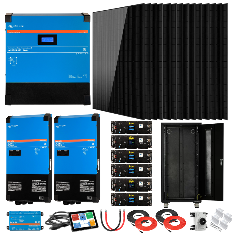 Dual Victron MultiPlus-II 5kVA Off-Grid Solar Power Kit – High-Capacity Energy Storage & Management Bundle
