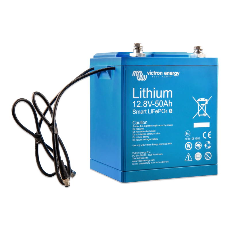 Victron Lithium-Iron-Phosphate (LiFePO4 or LFP) Smart Battery, 12.8V/50Ah