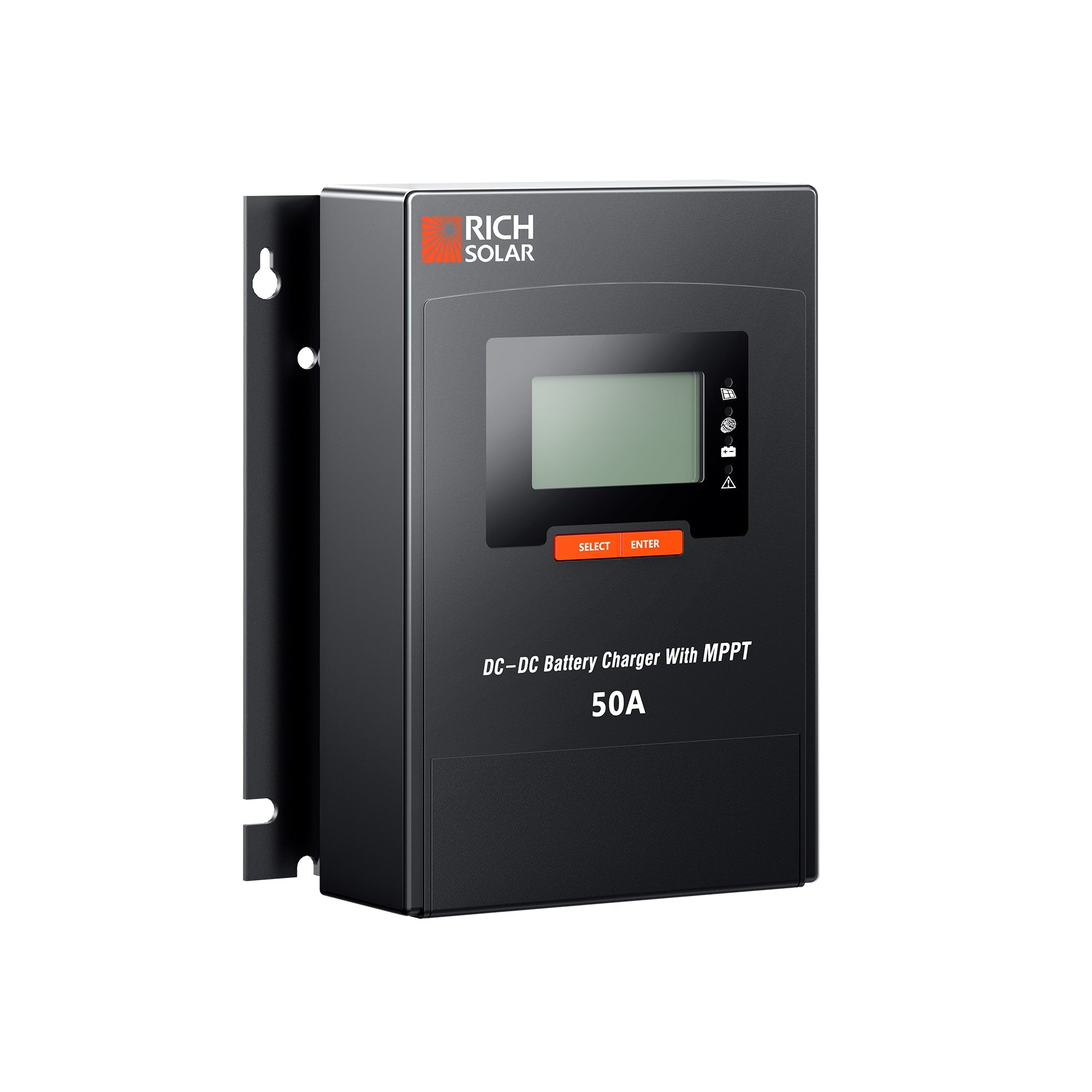 RICH SOLAR BRAVO 50 DC - 50A DC-DC MPPT Solar Charge Controller, 12V/24V for Off-Grid & Mobile Applications