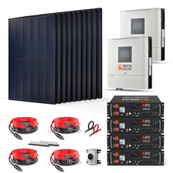 RICH SOLAR 4000W 48VDC-240VAC Solar Kit Solar Panels RICH SOLAR