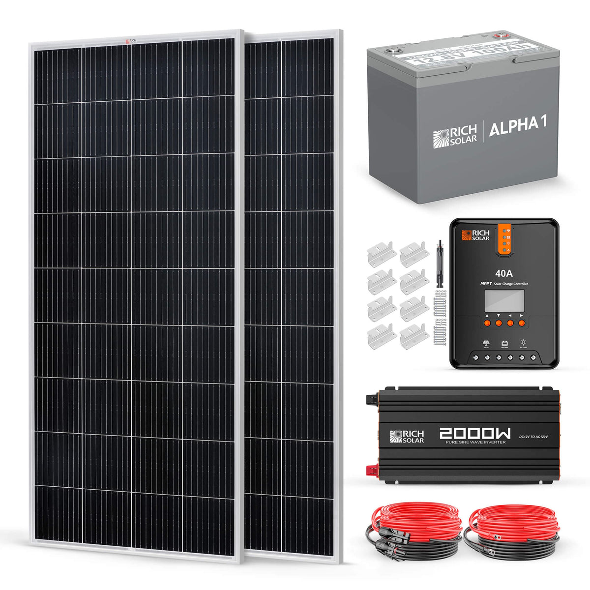 RICH SOLAR 12V 400W Complete Solar Kit Solar Kits RICH SOLAR