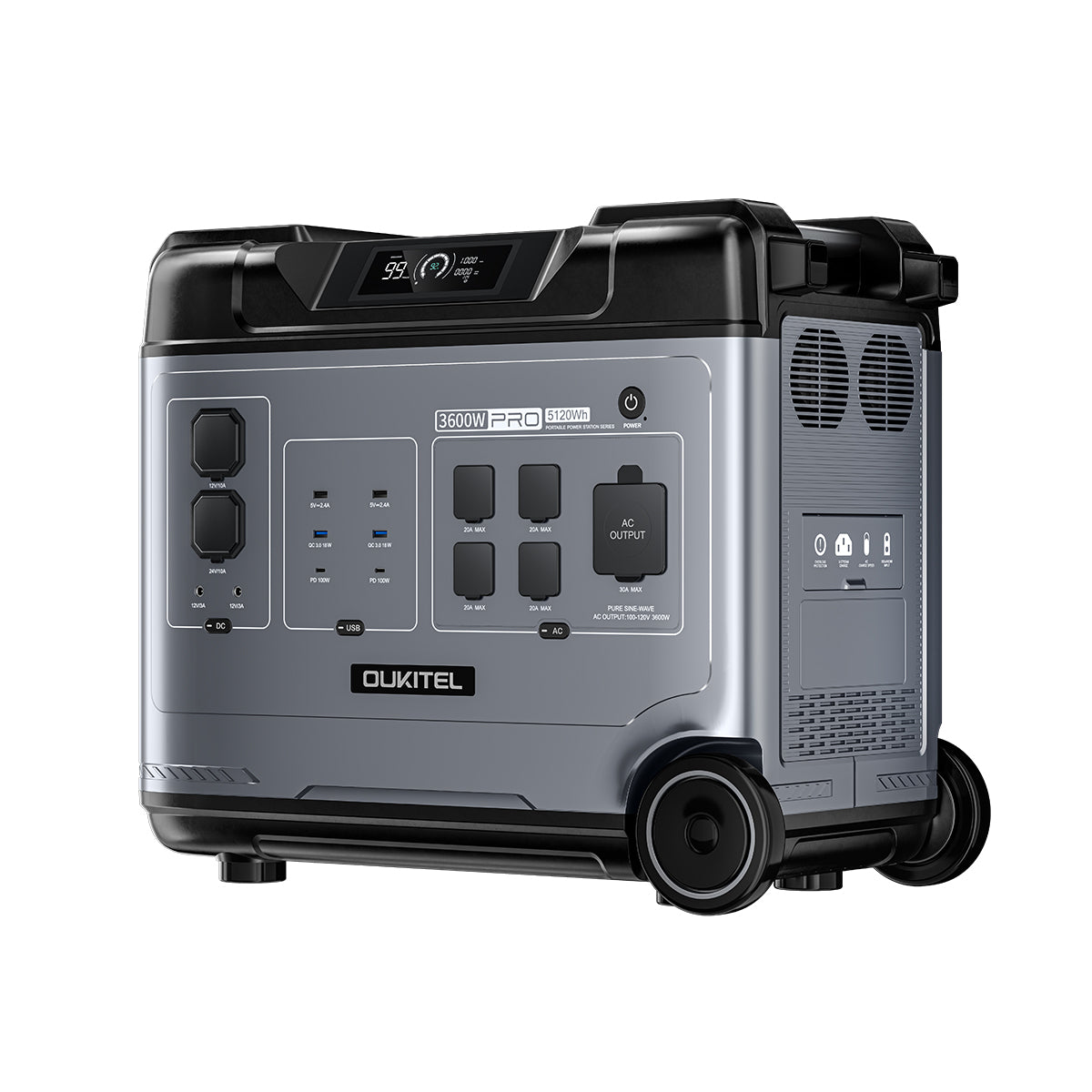OUKITEL P5000 Pro Portable Power Station 5120Wh/3600W