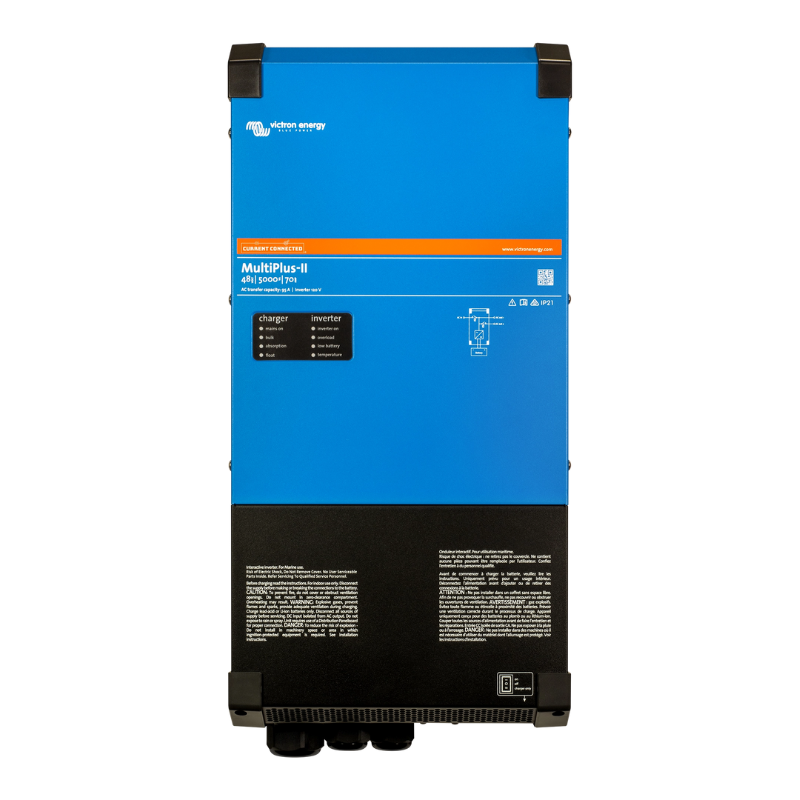 Victron Energy MultiPlus-II 48V 5kVA 120V AC Output, 70A Battery Charger, Residential Low Frequency Inverter-Charger