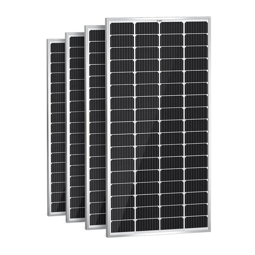 4 Packs Of BougeRV 200W 12V 9BB Mono Solar Panel