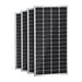 4 Packs Of BougeRV 200W 12V 9BB Mono Solar Panel