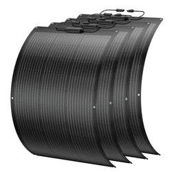 BougeRV Arch 100 Watt Fiberglass Curved Solar Panel Flexible Solar Panels BougeRV 4 x Arch 100 Watt Fiberglass Curved Solar Panel