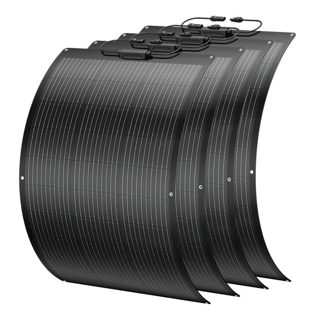 BougeRV Arch 100 Watt Fiberglass Curved Solar Panel Flexible Solar Panels BougeRV 4 x Arch 100 Watt Fiberglass Curved Solar Panel