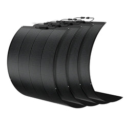 BougeRV Arch 200 Watt Fiberglass Curved Solar Panel Flexible Solar Panels BougeRV 4 x Arch 200 Watt Fiberglass Curved Solar Panel