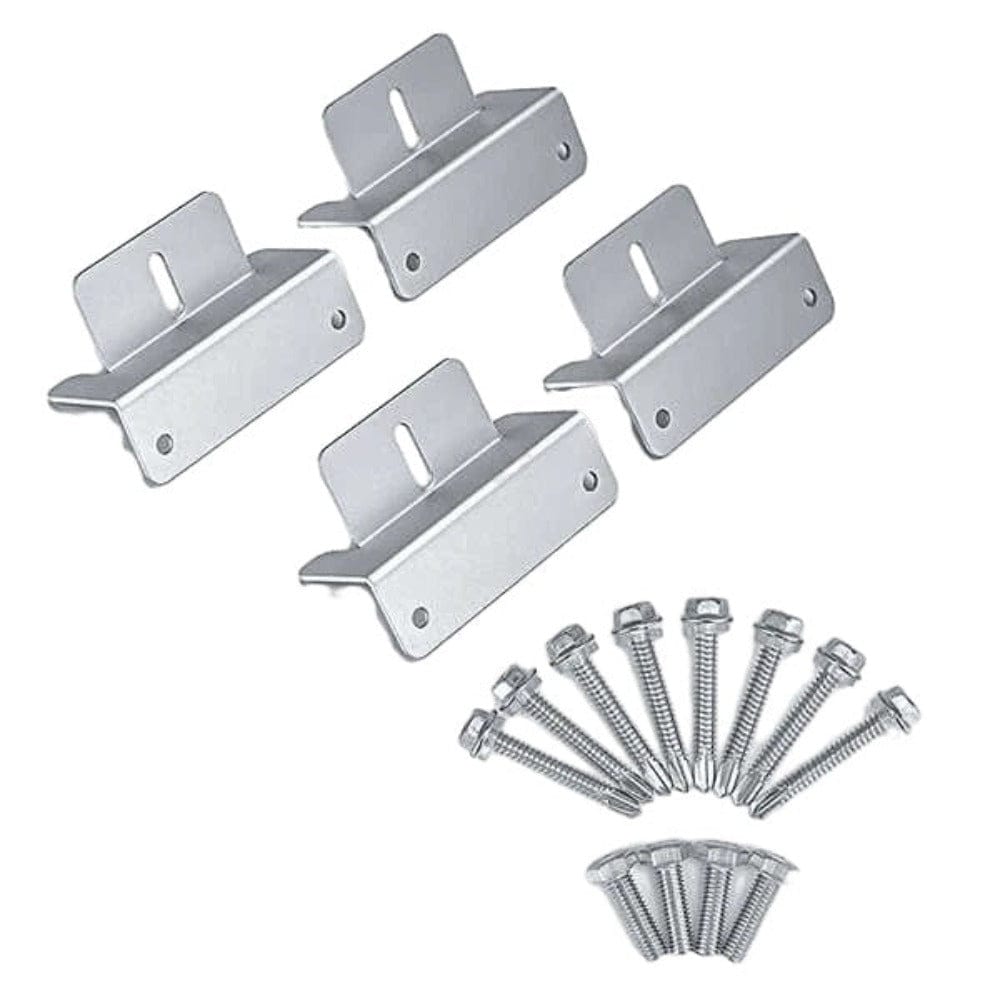 BougeRV Solar Panel Mounting Z Bracket Mount Kits Supporting Accessories BougeRV 1 Set (4 Units)