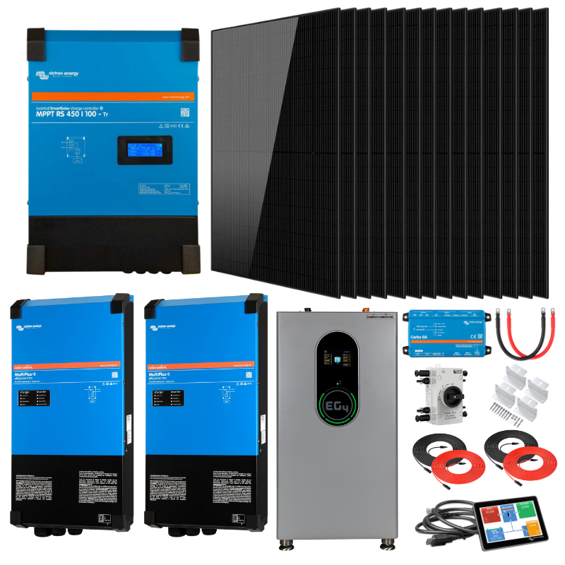 Dual Victron MultiPlus-II 5kVA Off-Grid Solar Power Kit – High-Capacity Energy Storage & Management Bundle
