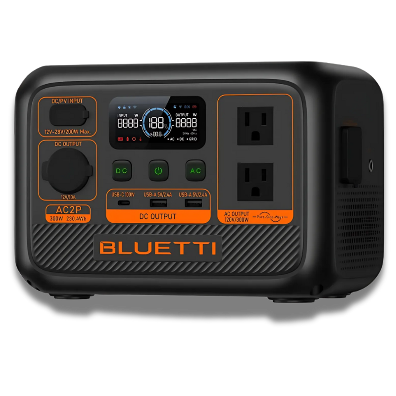 BLUETTI AC2P Portable Power Station | 300W 230.4Wh Solar Generators Bluetti