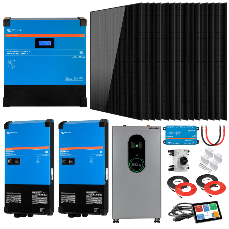 Dual Victron MultiPlus-II 5kVA Off-Grid Solar Power Kit – High-Capacity Energy Storage & Management Bundle