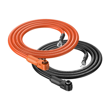 RICH SOLAR 4 Gauge (4AWG) Battery to Inverter Cable – Orange & Black, Choose Feet/Length Wiring Cable Rich Solar 6 Feet Orange & Black (Set)