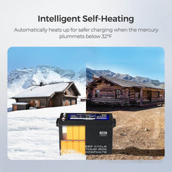 Renogy 48V 50Ah Smart Self-Heating Lithium Iron Phosphate Battery Batteries Renogy