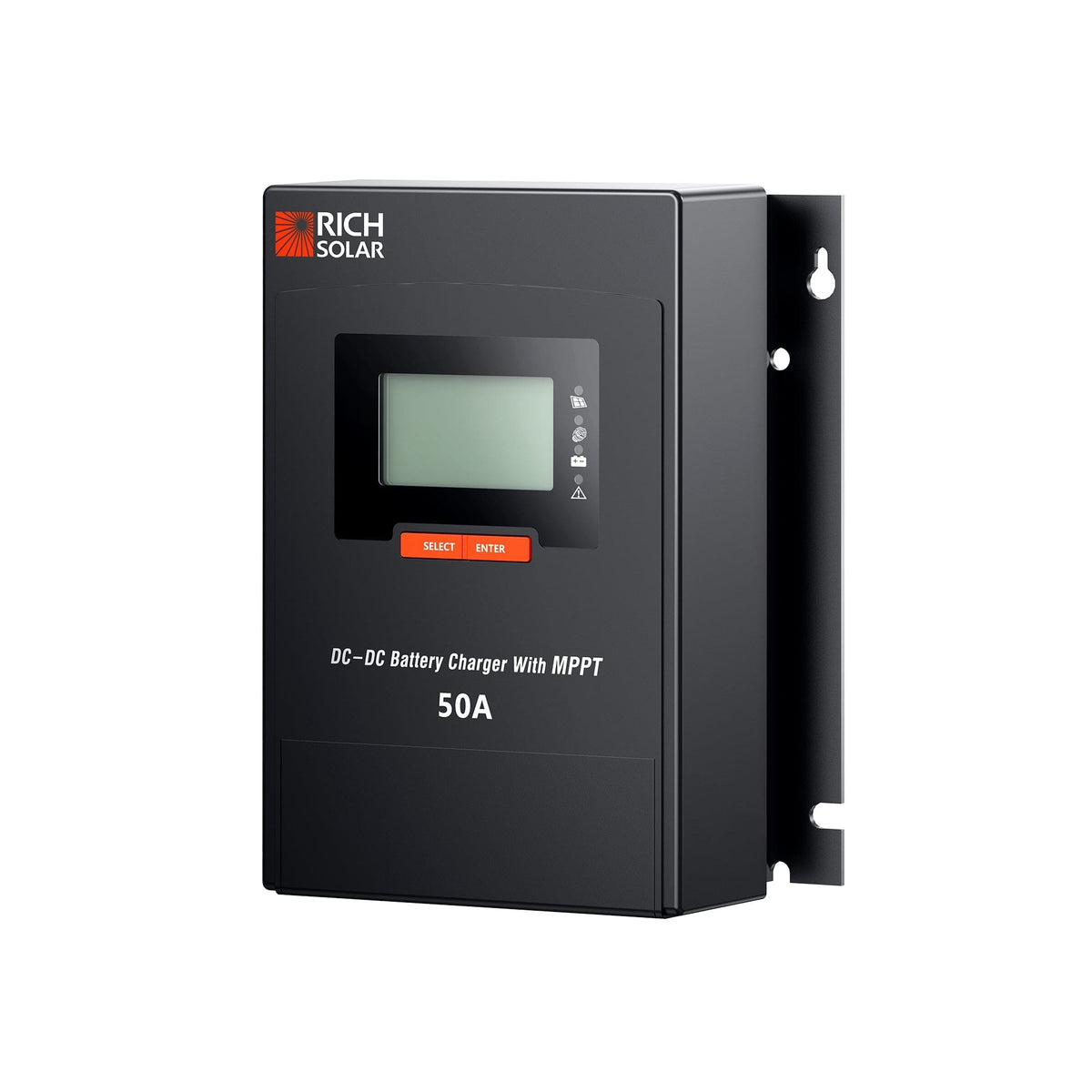 RICH SOLAR BRAVO 50 DC | 50 Amp DC-DC Solar Charge Controller with MPPT | Premium 50A 12V/24V DC-DC Solar Controller with MPPT for RVs, Trailers, Campers, Vans, Boats, Off-Grid | #1 Ranked DC to DC Solar Controller MPPT Charge Controllers RICH SOLAR