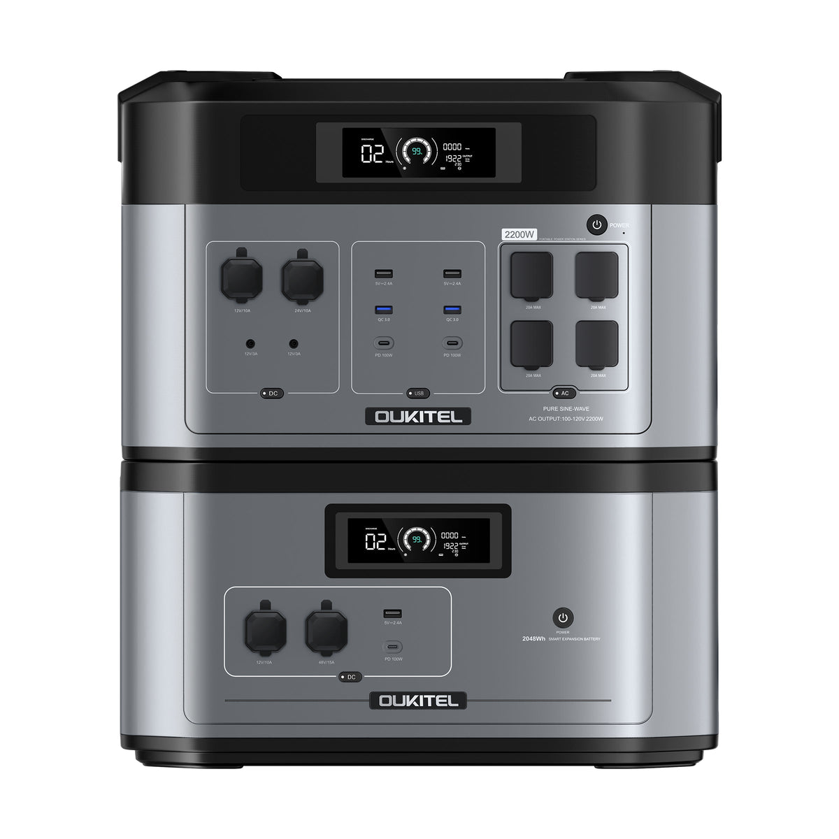 OUKITEL BP2000 Portable Power Station 2200W/2048Wh