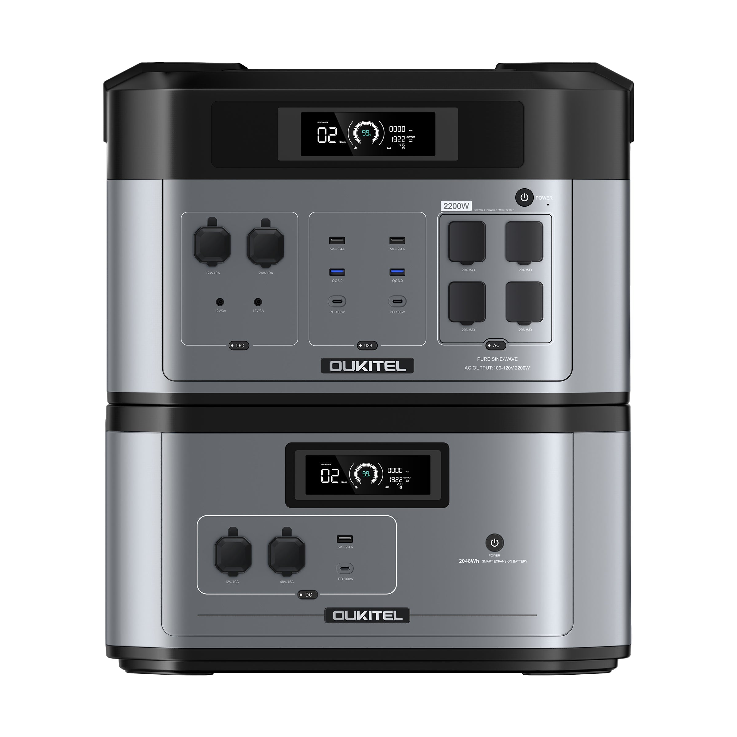 OUKITEL BP2000 Portable Power Station 2200W/2048Wh