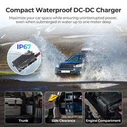 Renogy 50-Amp 12V/24V IP67 Waterproof DC-to-DC Battery Charger with MPPT