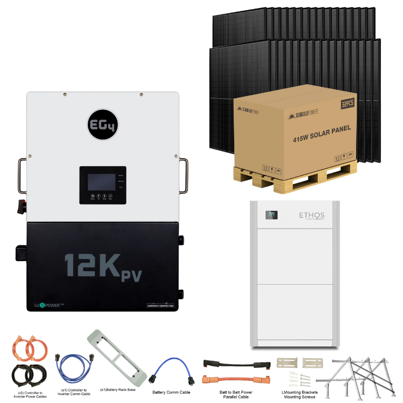 EG4 12kPV ETHOS Kit Hybrid Power System with Stackable Storage & Solar Options