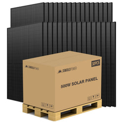 Sungold Power 500W MONO BLACK PERC SOLAR PANEL FULL PALLET (32 PANELS) Solar Panels by Pallet SunGoldPower