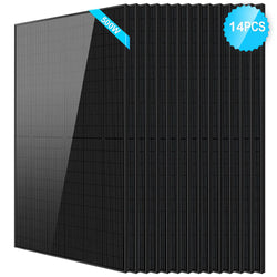 Sungold Power 500W Mono Black PERC Solar Panels Rigid Solar Panels SunGoldPower 14pcs