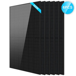Sungold Power 500W Mono Black PERC Solar Panels Rigid Solar Panels SunGoldPower 6pcs