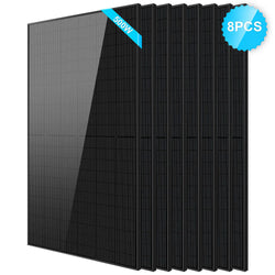 Sungold Power 500W Mono Black PERC Solar Panels Rigid Solar Panels SunGoldPower 8pcs