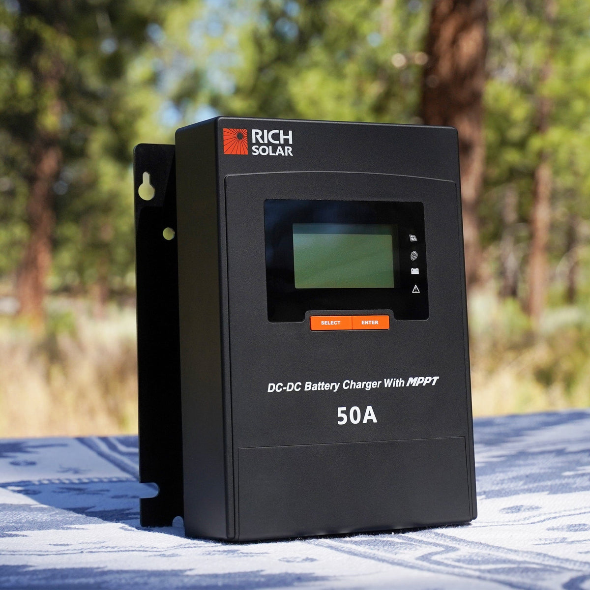 RICH SOLAR BRAVO 50 DC | 50 Amp DC-DC Solar Charge Controller with MPPT | Premium 50A 12V/24V DC-DC Solar Controller with MPPT for RVs, Trailers, Campers, Vans, Boats, Off-Grid | #1 Ranked DC to DC Solar Controller MPPT Charge Controllers RICH SOLAR
