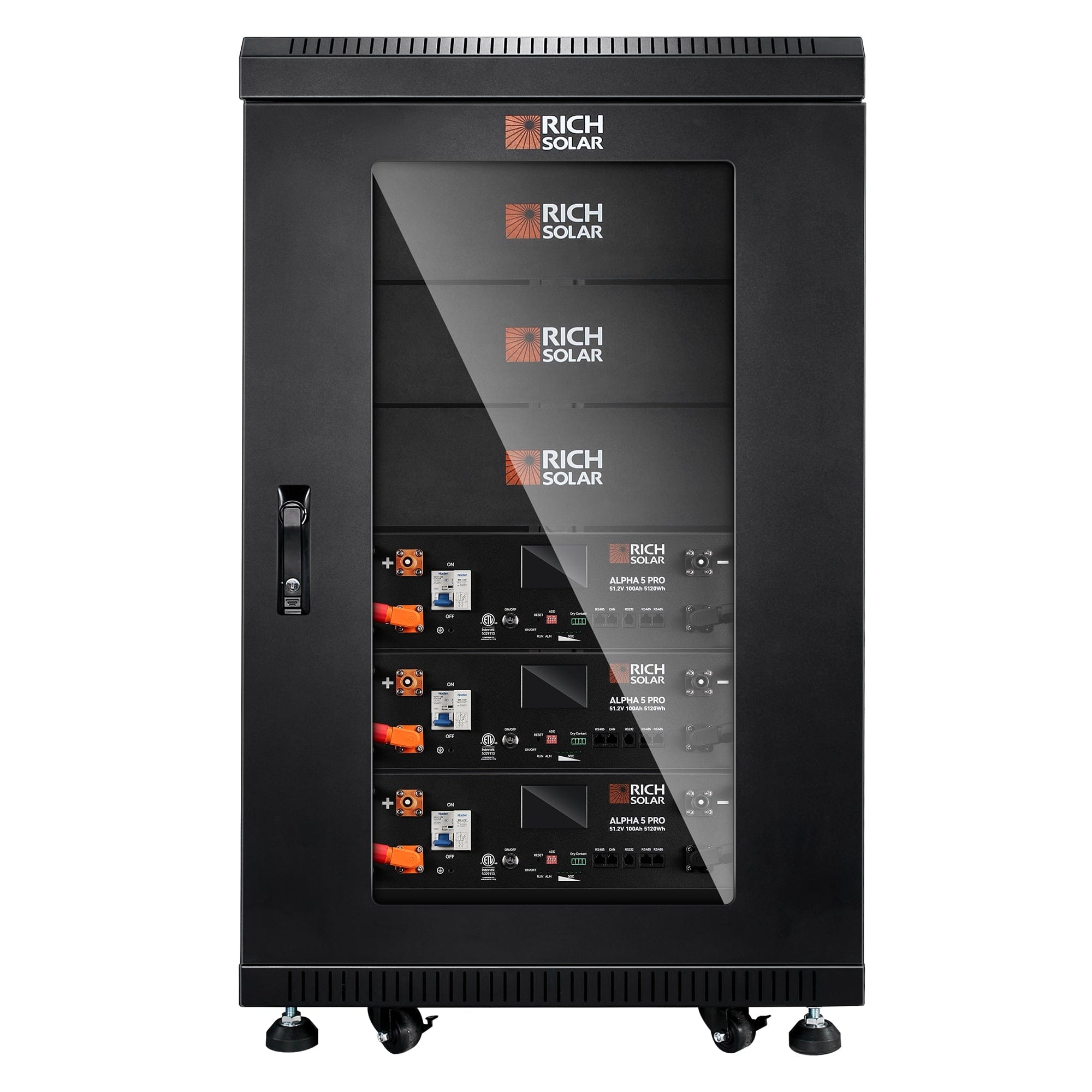 RICH SOLAR ALPHA 5 PRO | 51.2V | 100Ah LiFePO4 Battery | Premium 48V Server Rack Lithium Battery | 7,000 Lifetime Cycles | 10-Year Warranty | UL1973, UL9540A Certified (BACKORDER: 3rd week of June) Server Rack Batteries RICH SOLAR