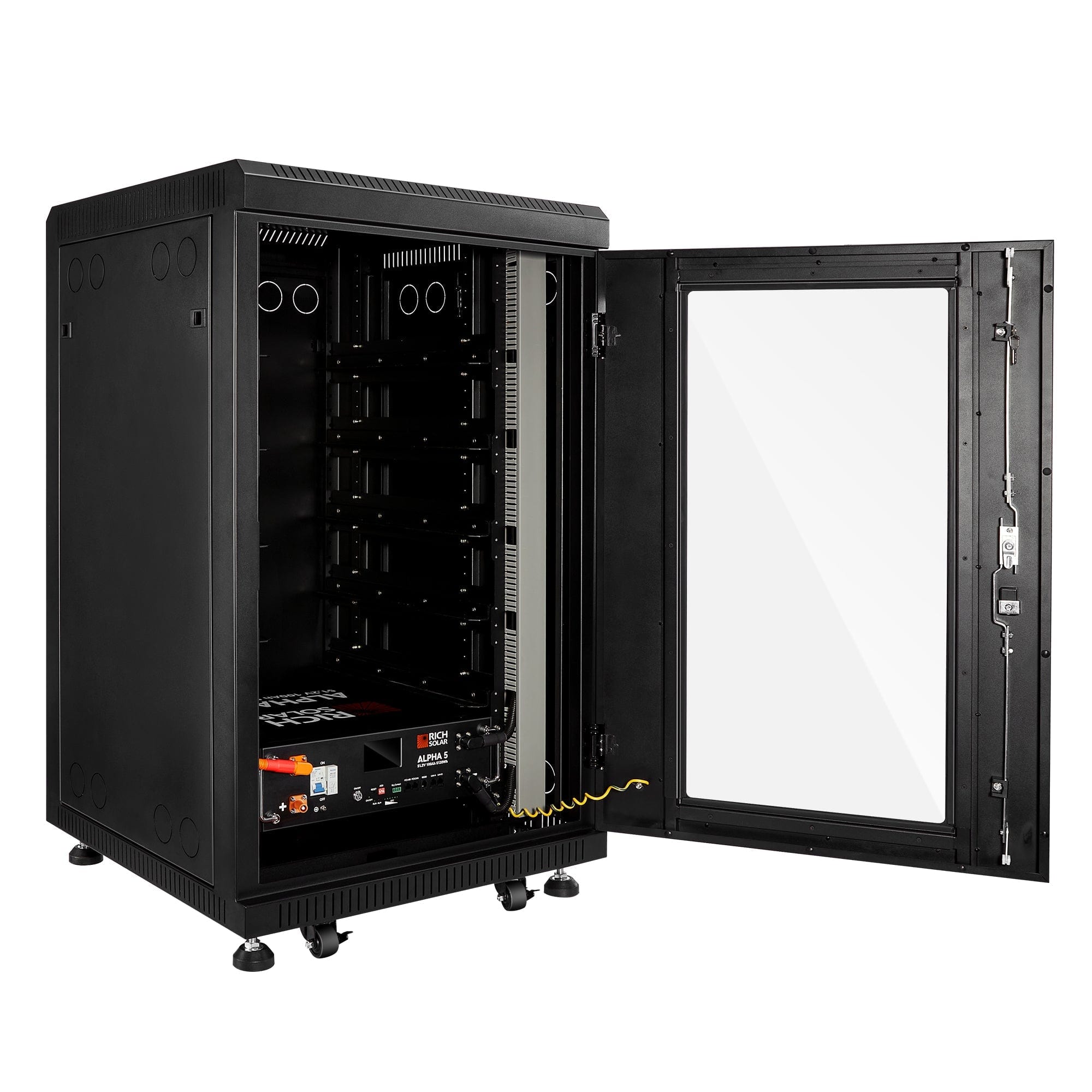 RICH SOLAR ALPHA 5 PRO | 51.2V | 100Ah LiFePO4 Battery | Premium 48V Server Rack Lithium Battery | 7,000 Lifetime Cycles | 10-Year Warranty | UL1973, UL9540A Certified