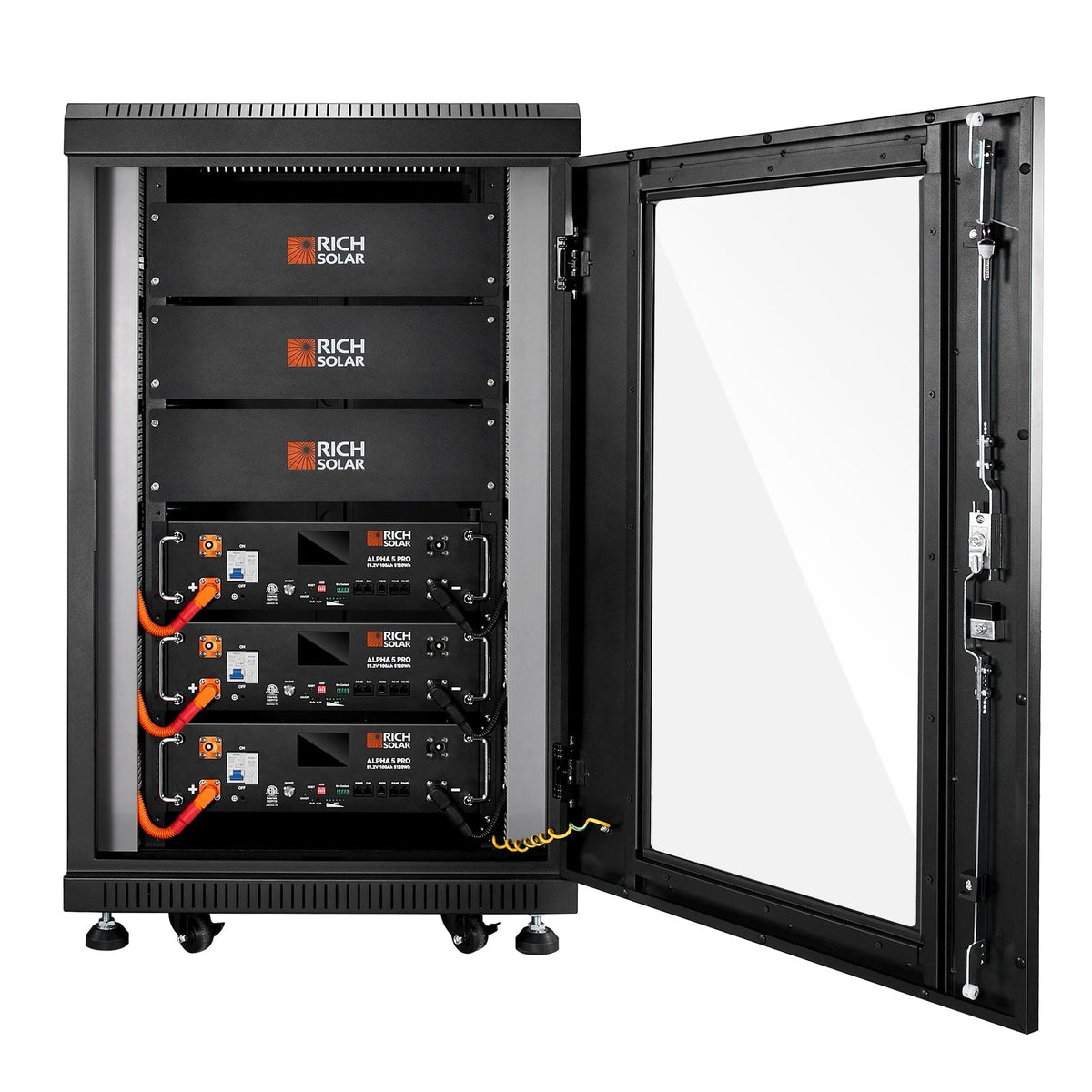 RICH SOLAR ALPHA 5 PRO Heating | 51.2V 100Ah LiFePO4 Battery | Premium 48V Server Rack Lithium Battery for Residential, Commercial, RVs, Off-Grid | 7,000 Lifetime Cycles | 10 Year Warranty | UL1973, UL9540A Certified