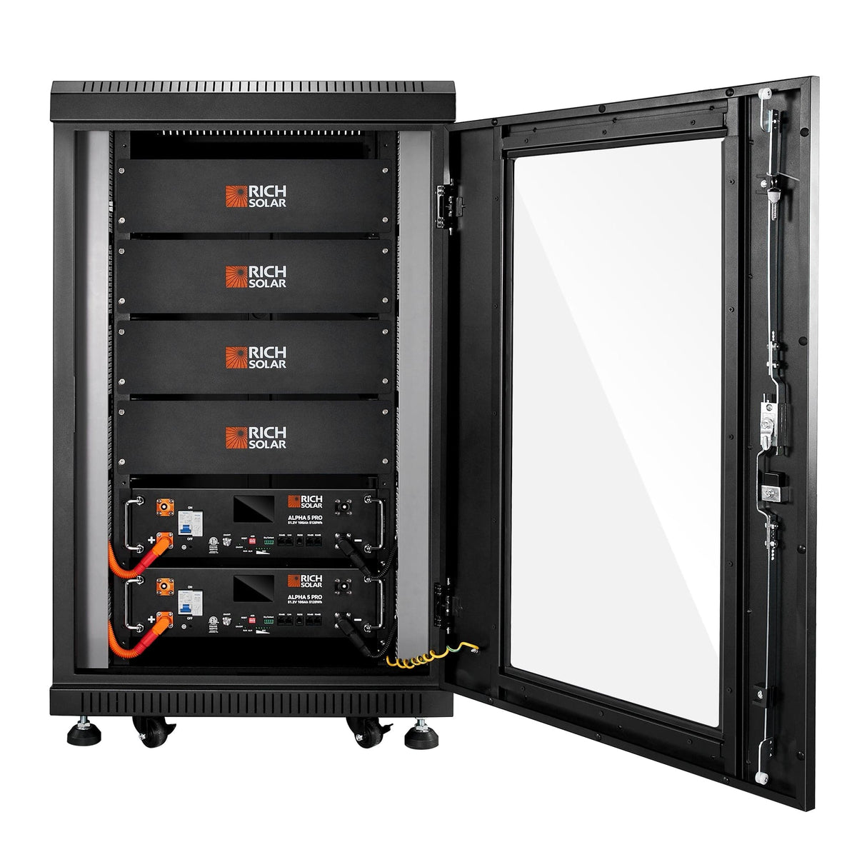 RICH SOLAR ALPHA 5 PRO Heating | 51.2V 100Ah LiFePO4 Battery | Premium 48V Server Rack Lithium Battery for Residential, Commercial, RVs, Off-Grid | 7,000 Lifetime Cycles | 10 Year Warranty | UL1973, UL9540A Certified