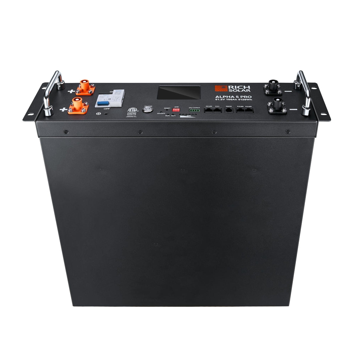RICH SOLAR ALPHA 5 PRO | 51.2V | 100Ah LiFePO4 Battery | Premium 48V Server Rack Lithium Battery | 7,000 Lifetime Cycles | 10-Year Warranty | UL1973, UL9540A Certified (BACKORDER: 3rd week of June) Server Rack Batteries RICH SOLAR