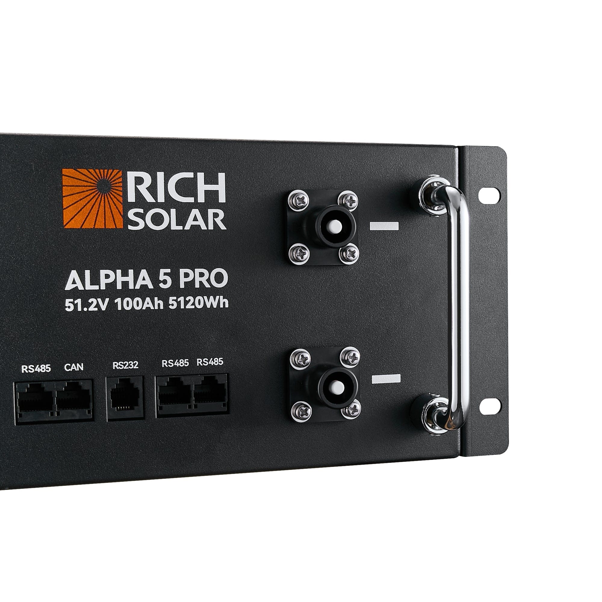 RICH SOLAR ALPHA 5 PRO | 51.2V | 100Ah LiFePO4 Battery | Premium 48V Server Rack Lithium Battery | 7,000 Lifetime Cycles | 10-Year Warranty | UL1973, UL9540A Certified (BACKORDER: 3rd week of June) Server Rack Batteries RICH SOLAR