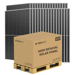 Sungold Power 560 WATT BIFACIAL PERC SOLAR PANEL FULL PALLET (32 PANELS)