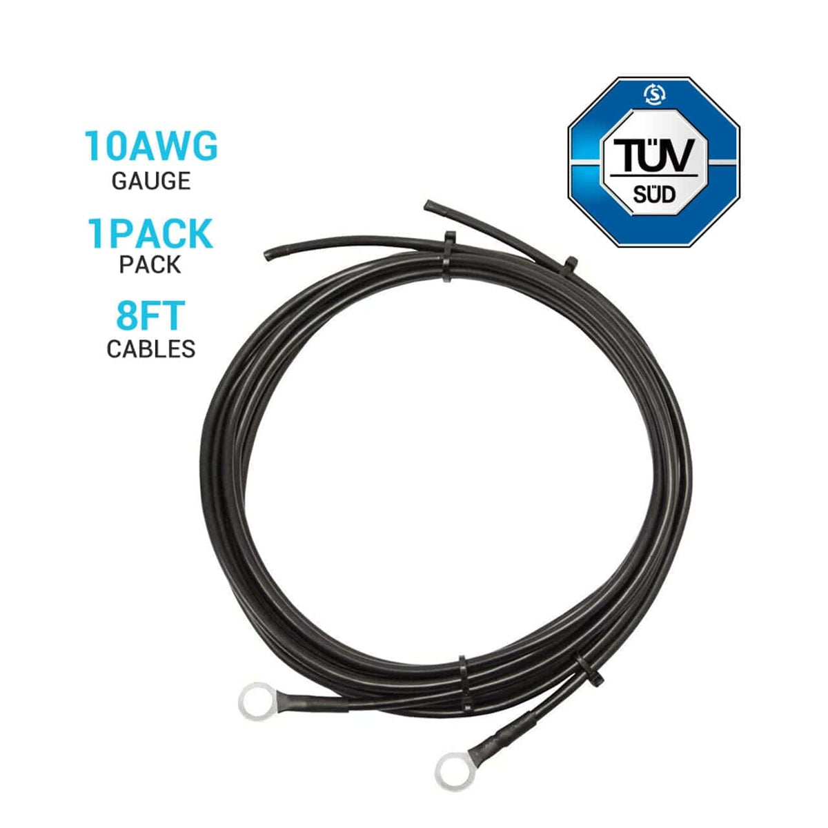 Renogy Battery to Charge Controller Tray Cables for 3/8 in Lugs Cable & Wire Renogy