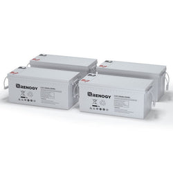Renogy 12 Volt 200Ah Deep Cycle AGM Battery Batteries Renogy 4 x 12V 200Ah Deep Cycle AGM Batteries