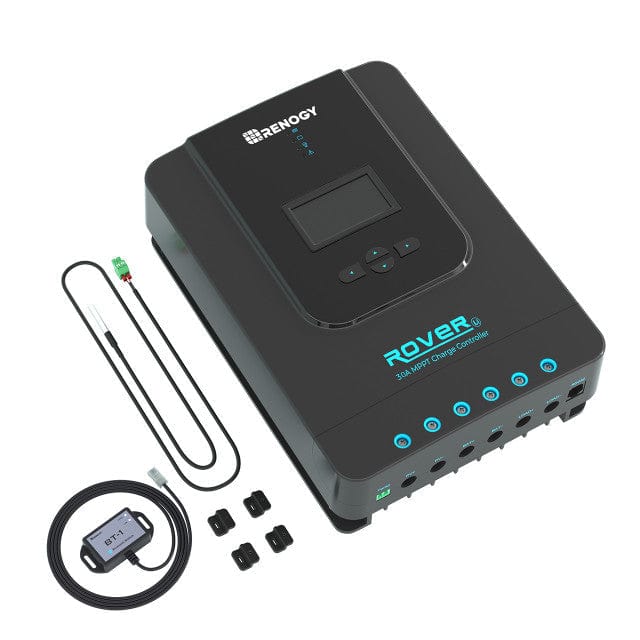 Renogy Rover Li 30 Amp MPPT Solar Charge Controller with Bluetooth Module Solar Charge Controllers Renogy